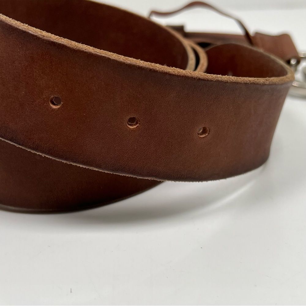 Gucci GG Brown Leather Belt Size 110 - 44 - Picture 6 of 11